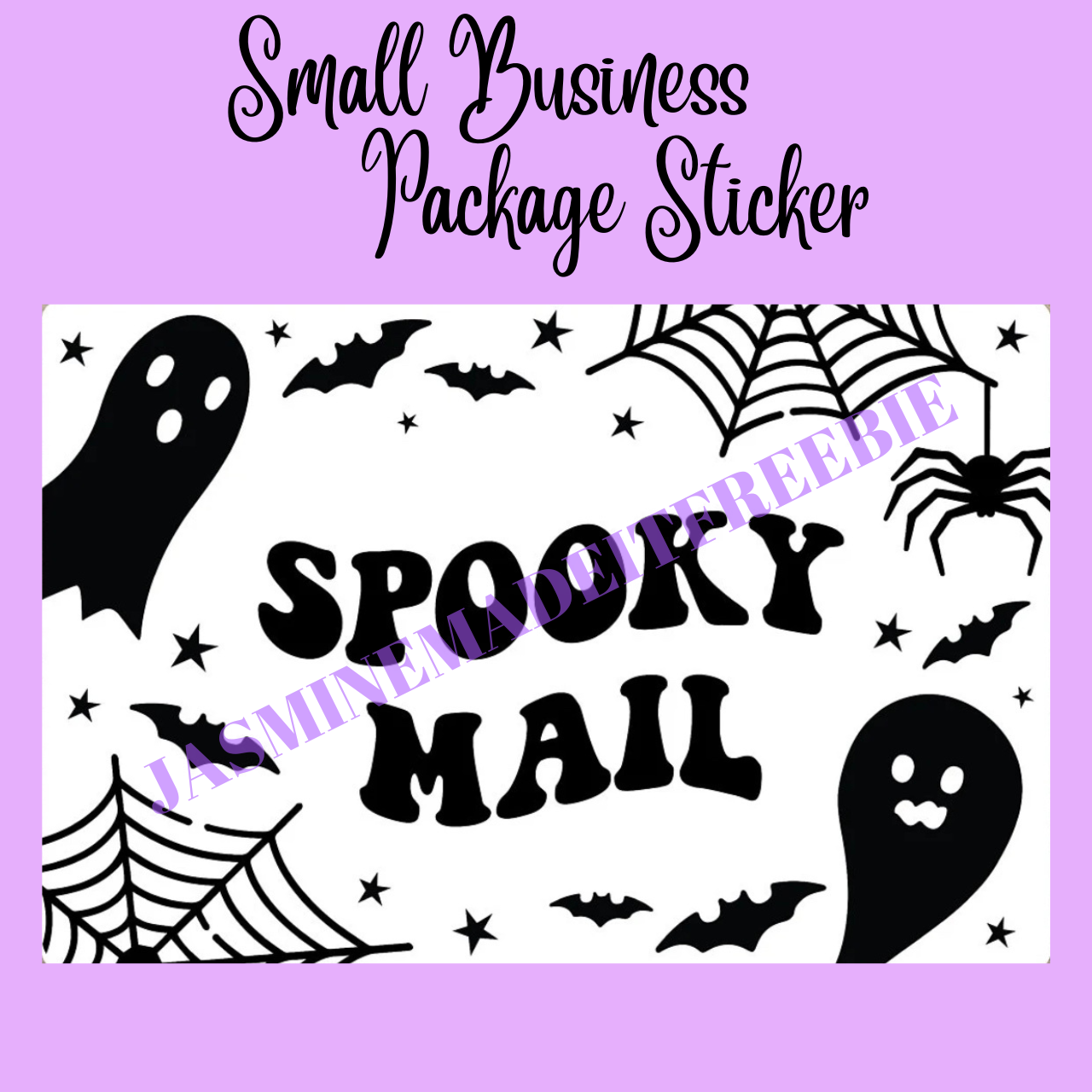 Spooky Mail Package Sticker 🎃